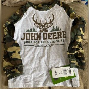 John Deere toddler Real Tree Camo Long Sleeve Shirt